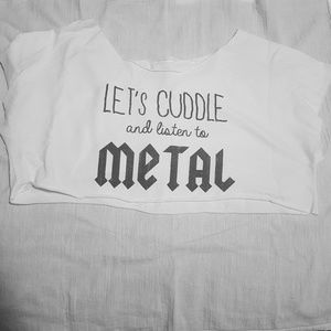 "Metal" crop tee XL by Black Matter